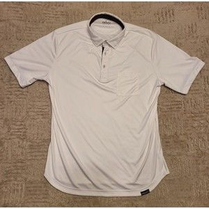 Primo Golf Shirt Men XL White Blade Collar Polo Short Sleeve Stretch Extra Large